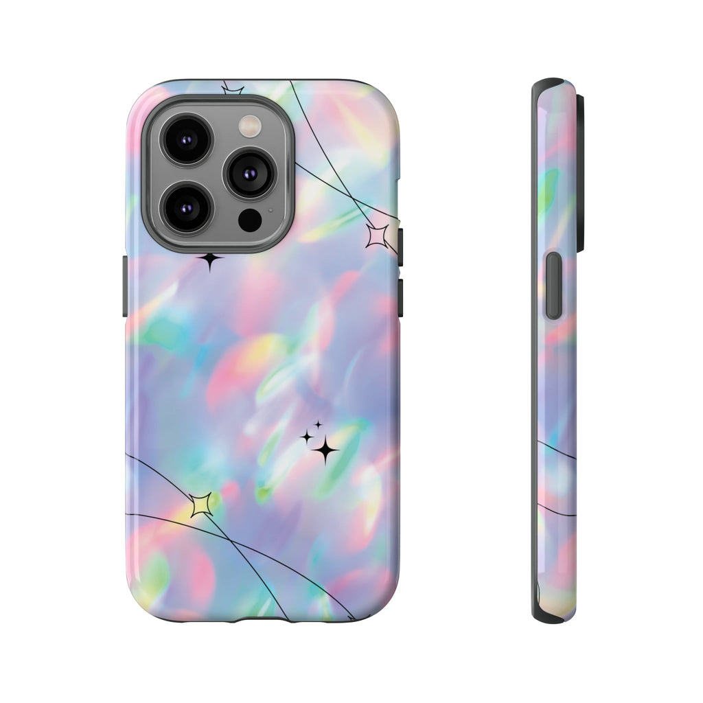 Gradient Pattern Stars Tough iPhone Case