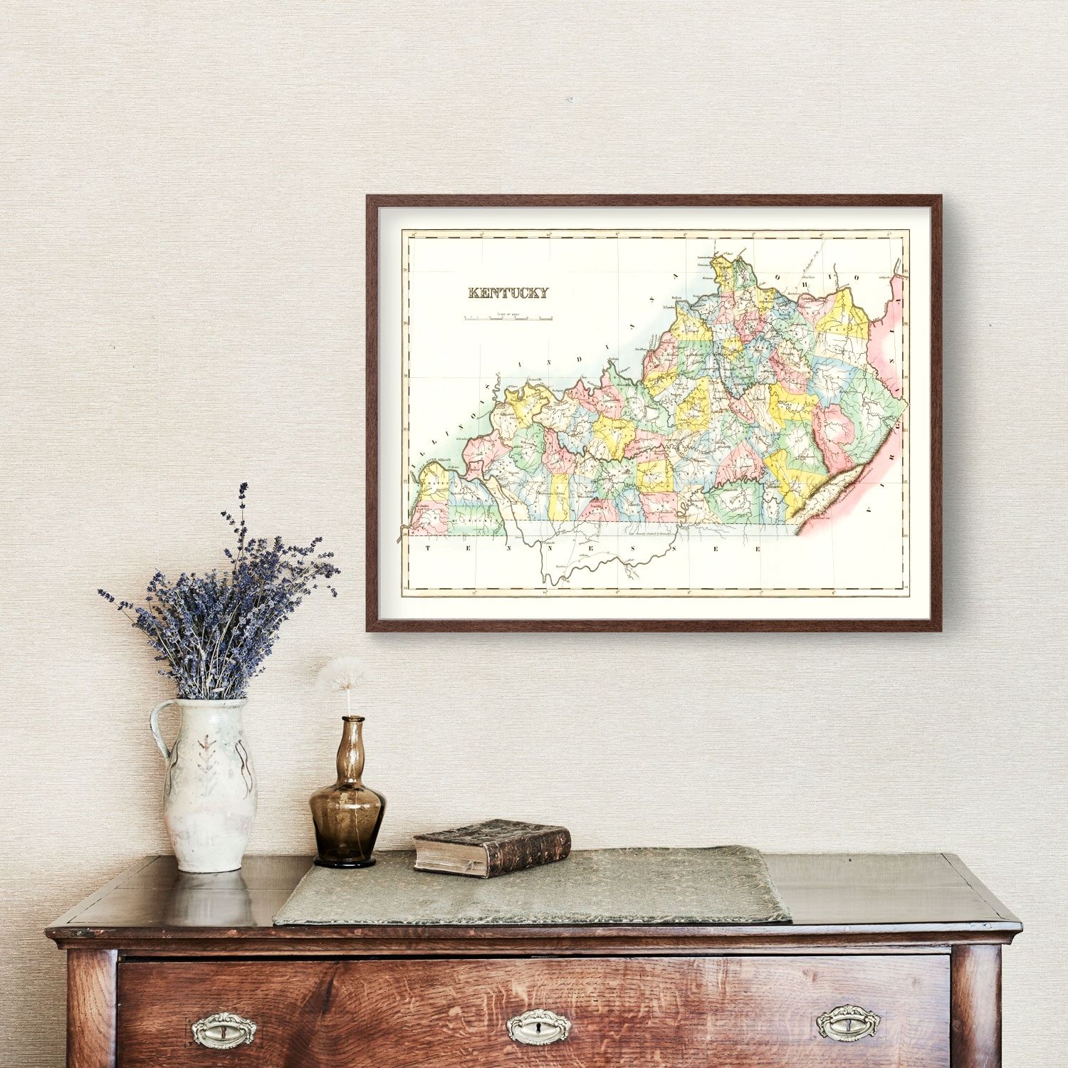 Vintage Map of Kentucky 1823