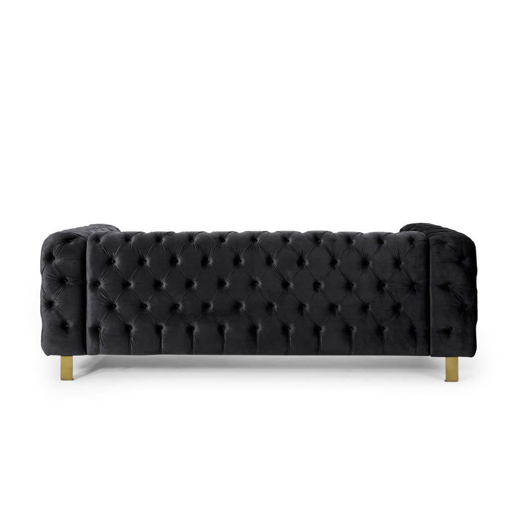 Mirod Comfy 3-seat Sofa with Tufted Back and Arm, Modern for Living Room