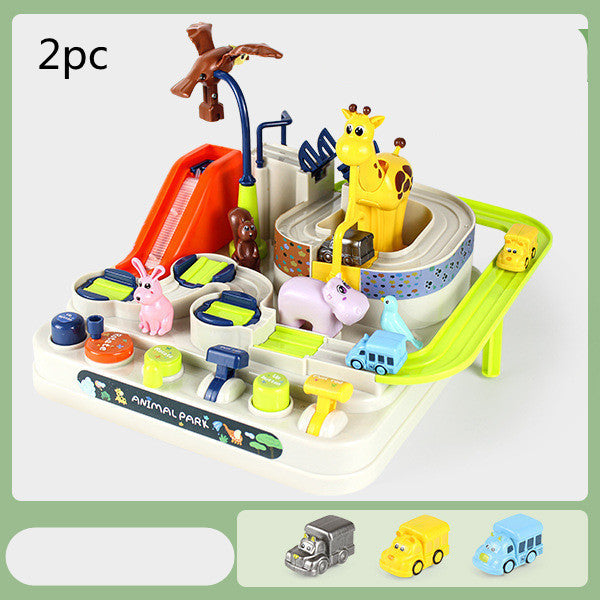Adventure Parking Lot Car Track – Interactive Rail Toy Set for Kids