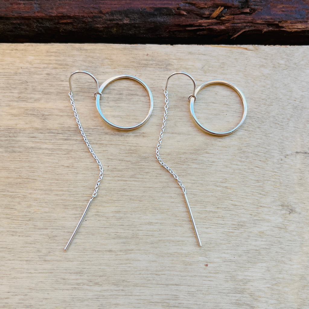 COVE CIRCLE THREADER EARRINGS