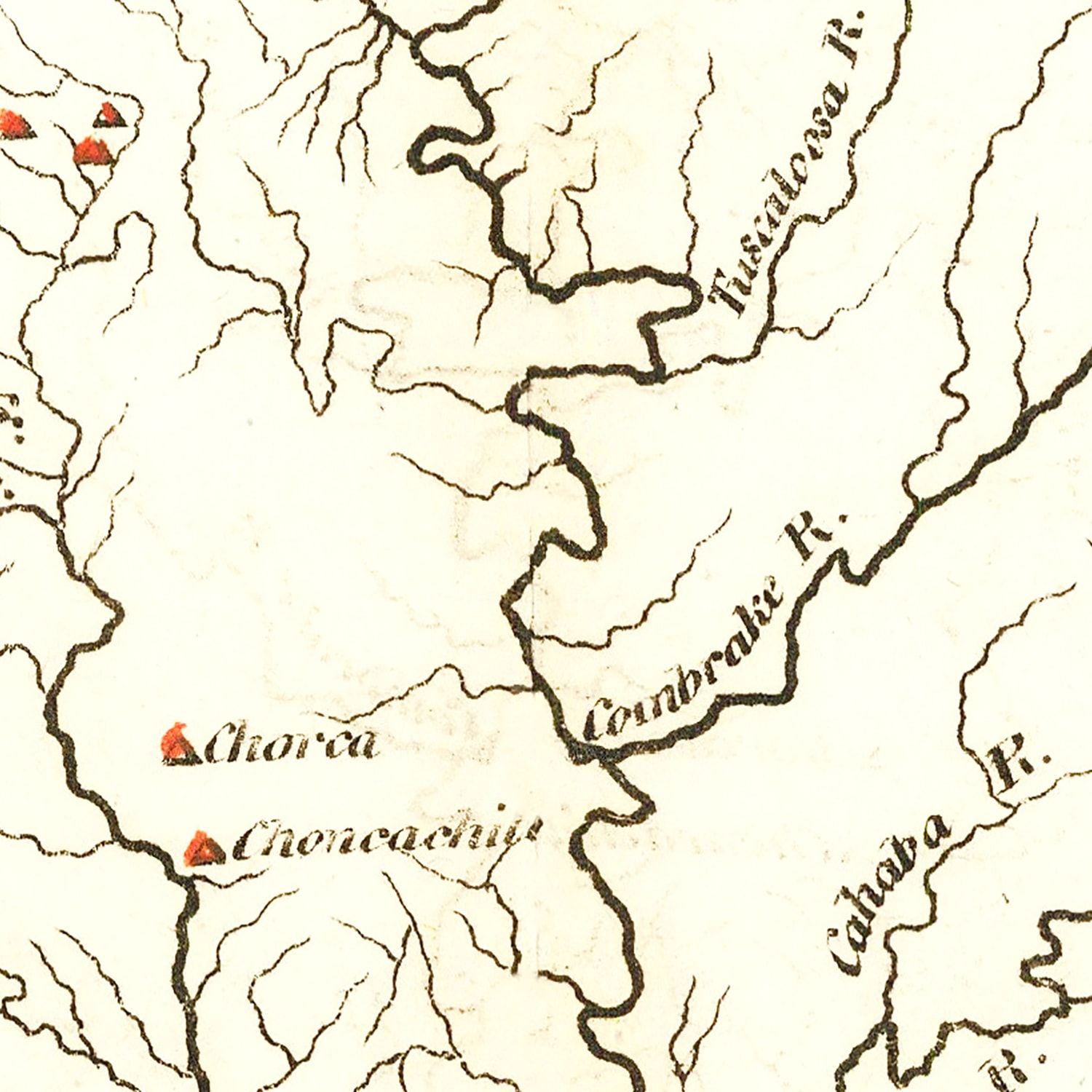 Vintage Map of Mississippi 1814