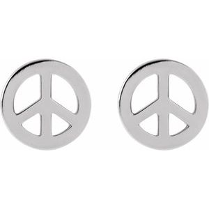 Tiny Peace Earrings