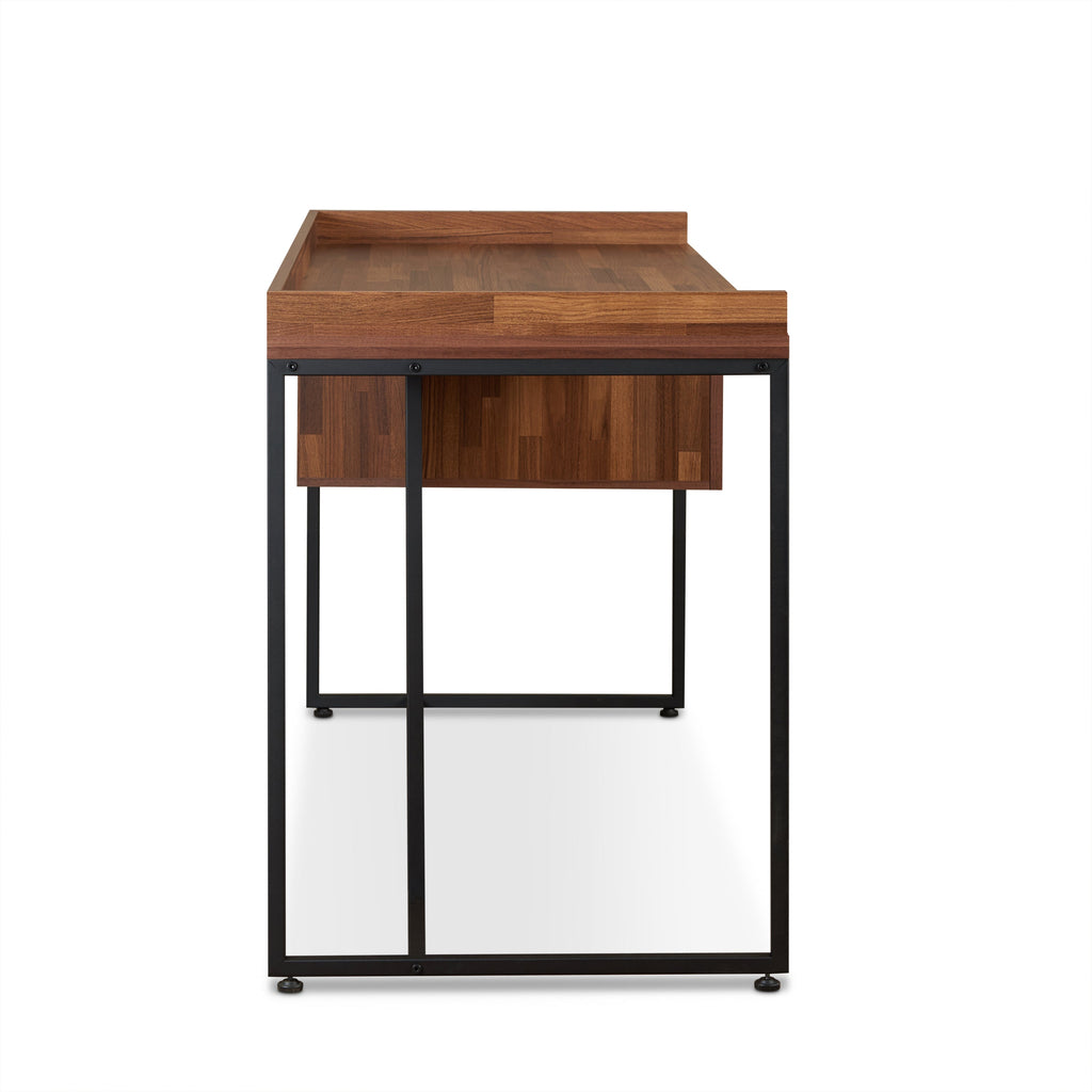 Sara Walnut & Sandy Black Finish Writing Desk