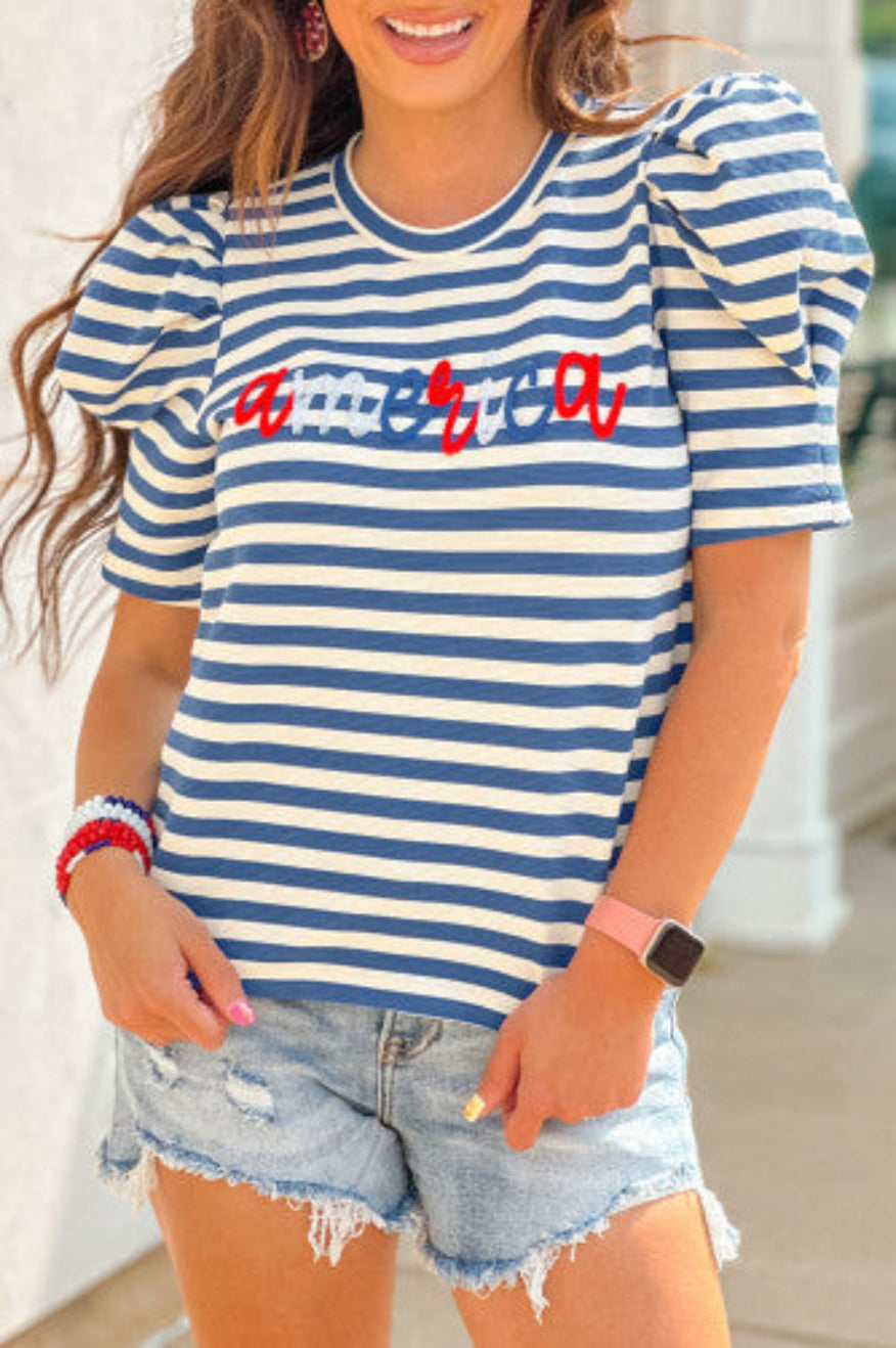 American Puff Sleeve Top