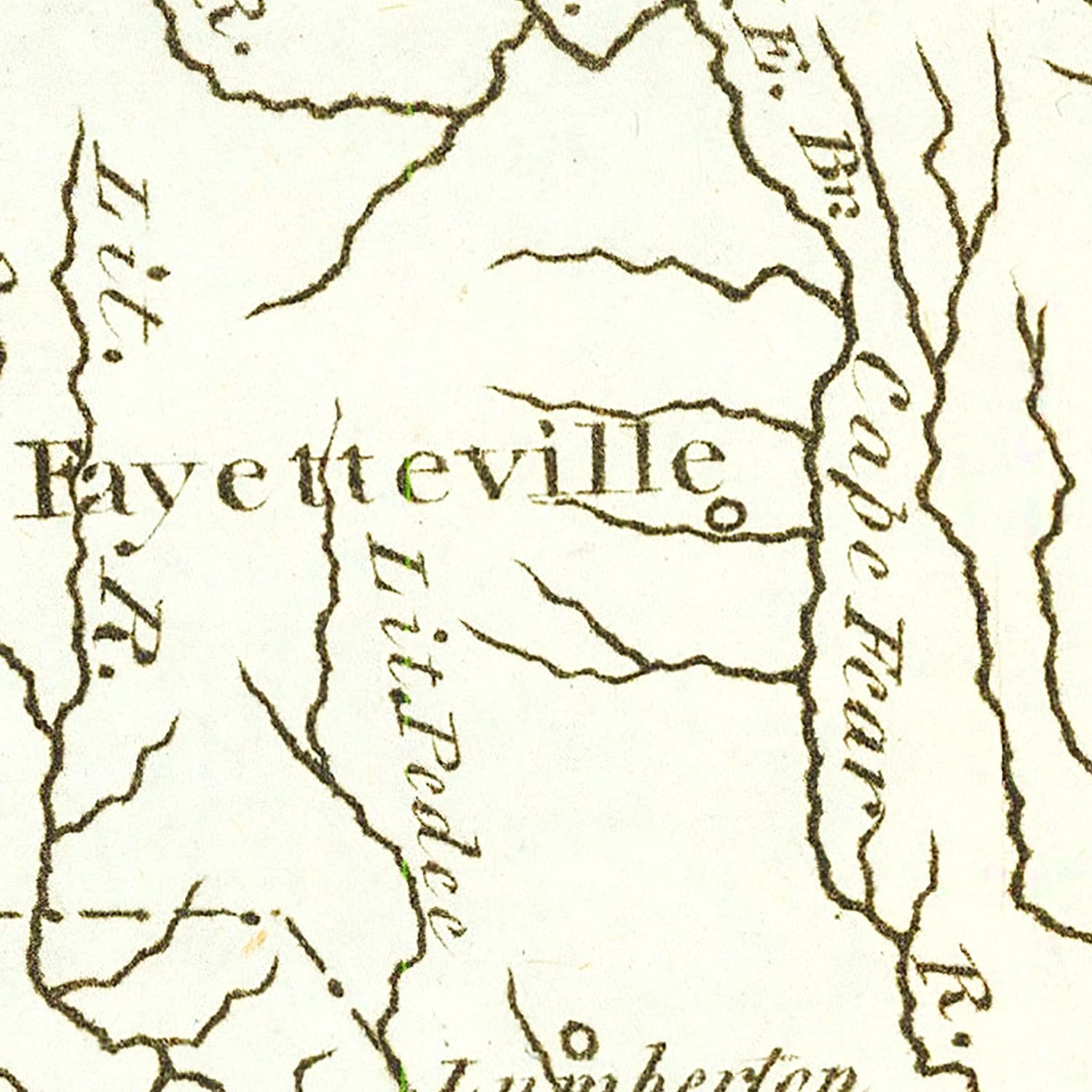 Vintage Map of North Carolina 1795