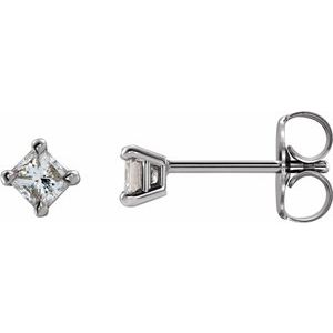 Platinum 1/3 CTW Natural Diamond Earrings
