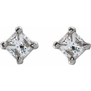 Sterling Silver 1/3 CTW Natural Diamond Earrings – image 2