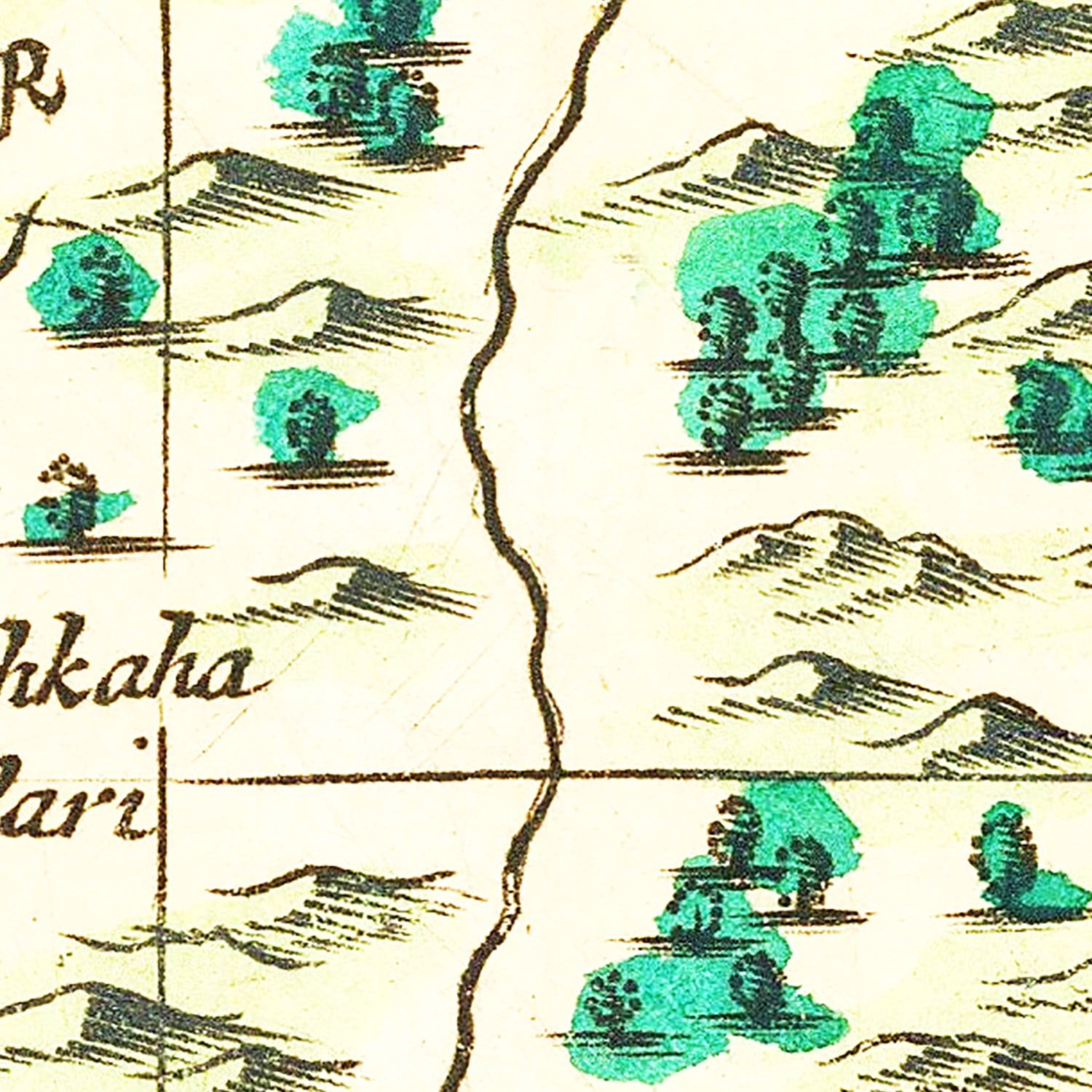 Vintage Map of Pennsylvania 1690