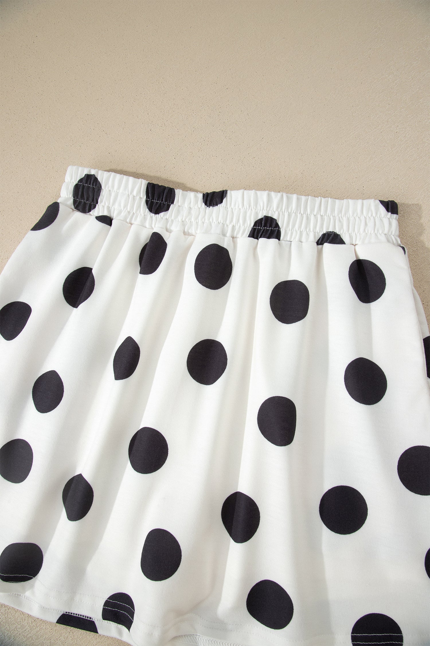 Polka Dot Short Sleeve Top & Mini Skort Set