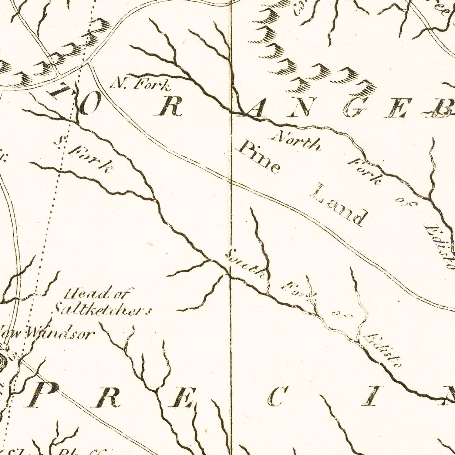 Vintage Map of South Carolina 1796