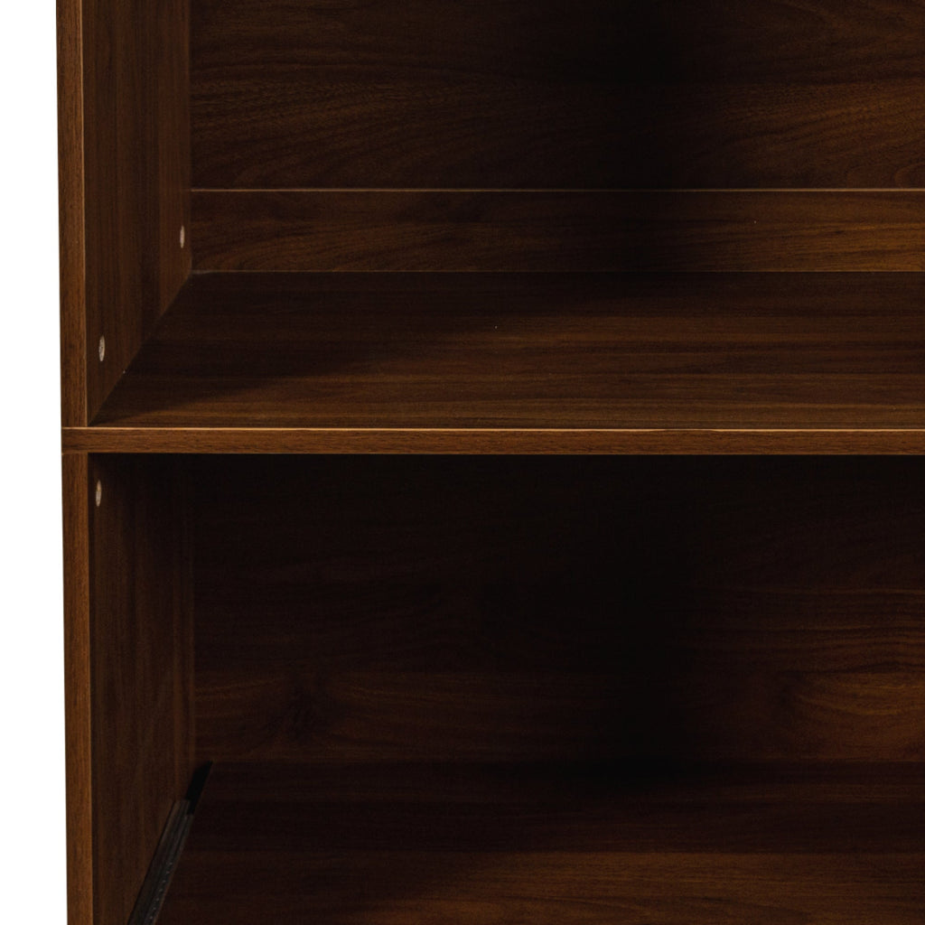 70.87' Tall Kitchen Pantry Cabinet with multi-functional pull-out multi-tier storage shelf,  4-Tier side Shelf, 2 Drawers,with Glass Door,Freestanding Food Hutch with Microwave Stand for Dining Room