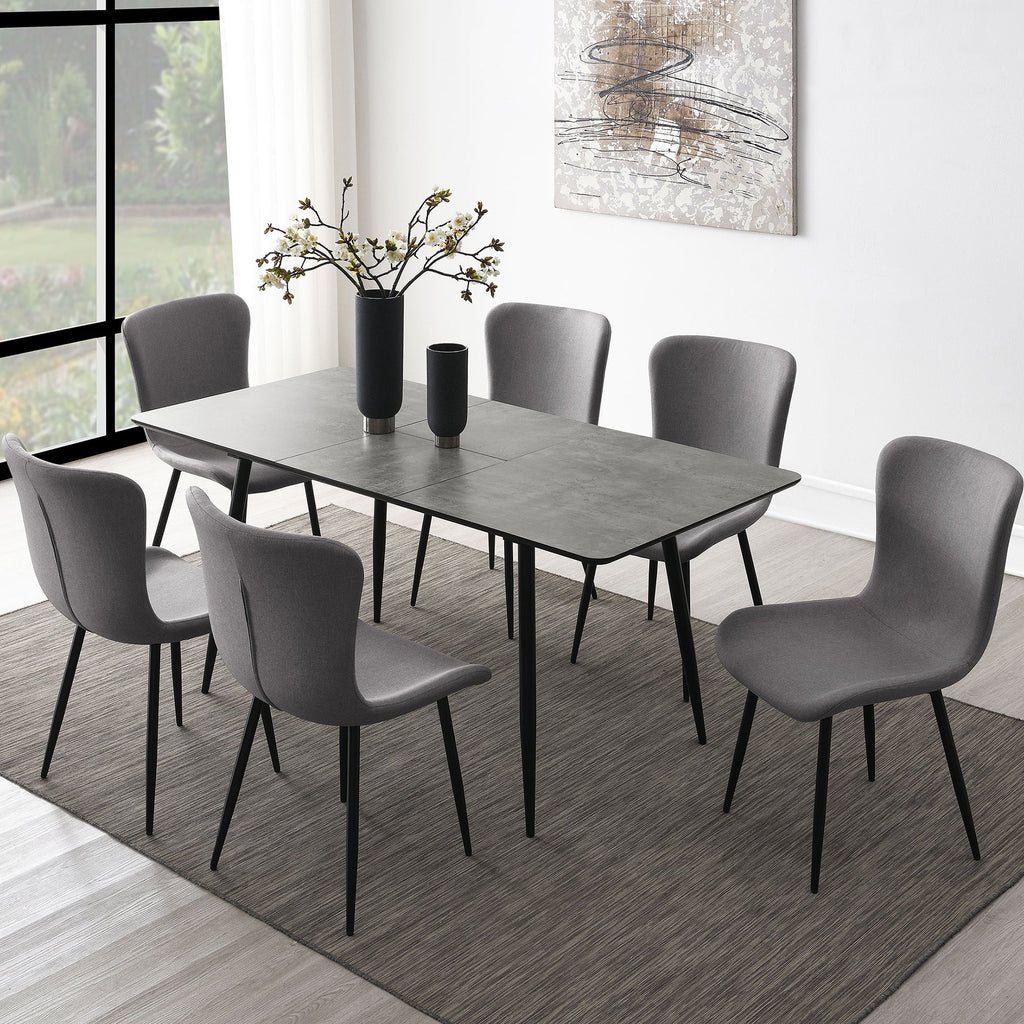 Grant Warm Grey Upholstered Dining Side Chair (Set of 2)