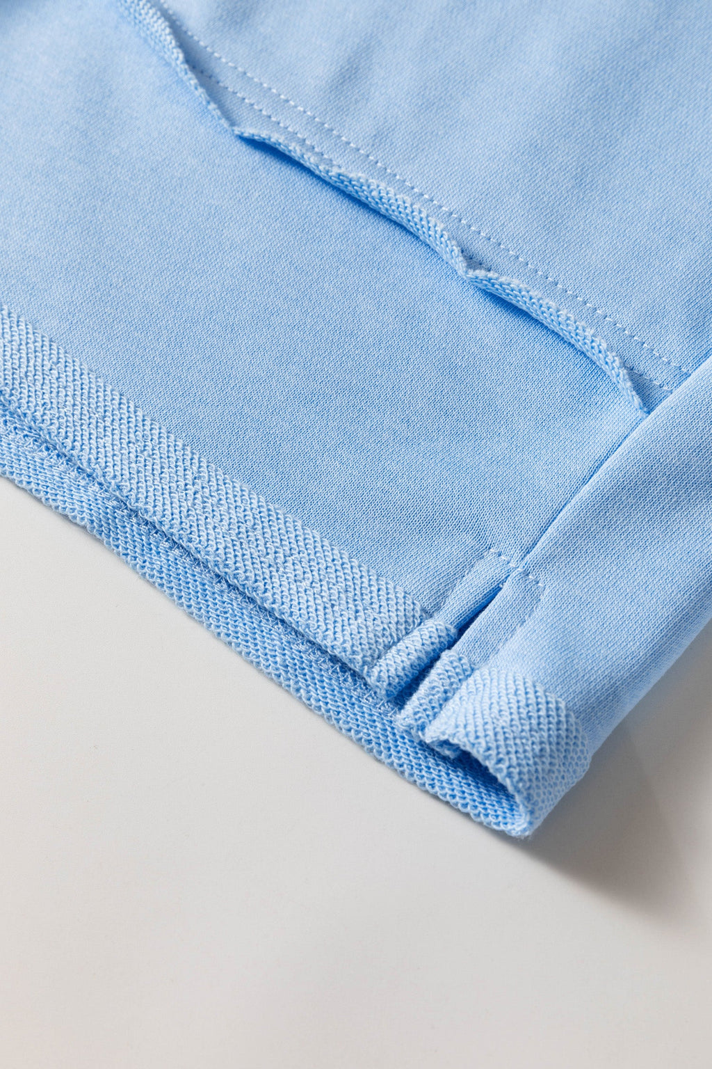 Plus Size Solid Polo Tee & Elastic Waist Shorts