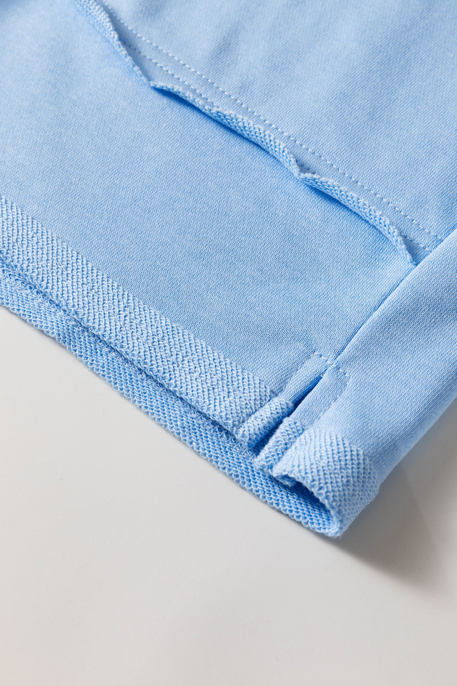Plus Size Solid Polo Tee & Elastic Waist Shorts