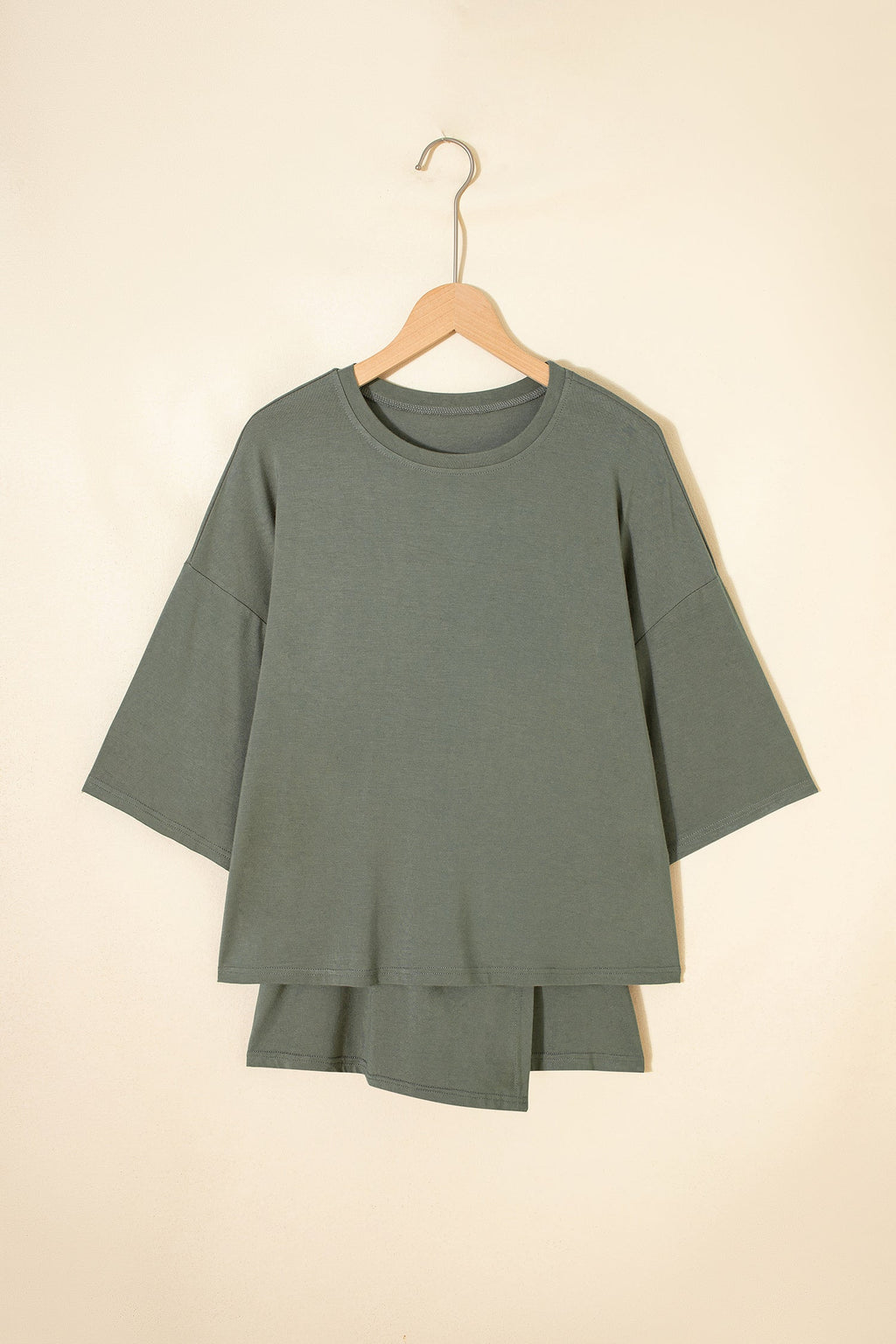 Solid Oversize Tee & Tie-Wrap Mini Skort Set