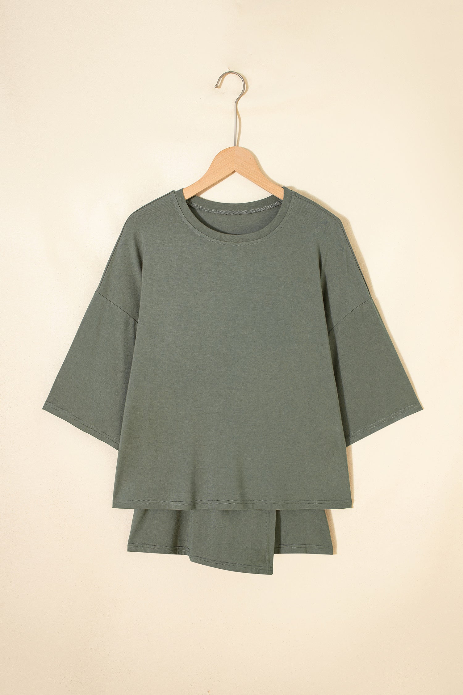 Solid Oversize Tee & Tie-Wrap Mini Skort Set