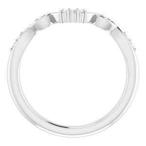 Platinum .07 CTW Natural Diamond Matching Band