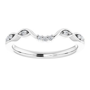 Platinum .07 CTW Natural Diamond Matching Band
