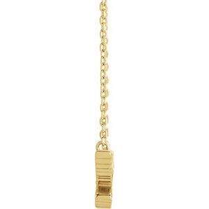14K Yellow Gold .05 CTW Natural Diamond Petite Holy Spirit 18" Necklace
