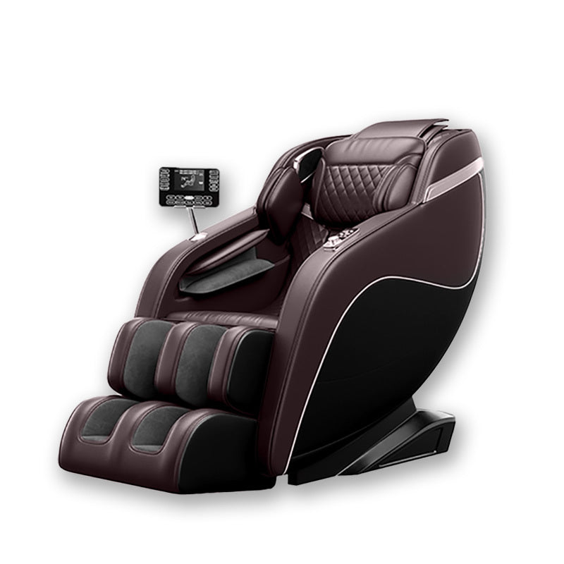 'Luxury Meets Technology! Zero Gravity Massage Chair with SL-Track, Shiatsu, Heated Back & Calves, Foot Rollers, Built-in Speakers & Smart LCD Control – Elevate Your Home or Office Comfort!'