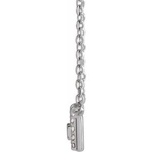 Platinum 1/10 CTW Natural Diamond Halo-Style 16" Necklace
