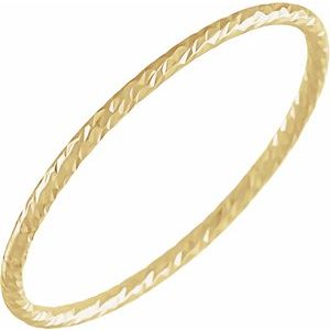 Faceted Stackable Ring