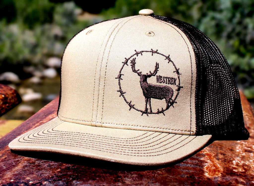 Barbed Wire Buck, Tan/Dark Brown