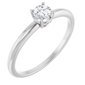 Sterling Silver Imitation Diamond Ring