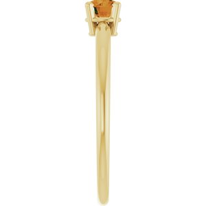 14K Yellow Gold Imitation Citrine Ring