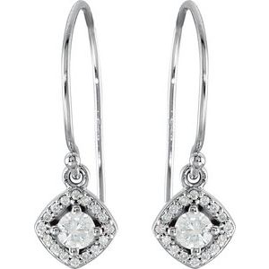 14K Yellow Gold 3/8 CTW Natural Diamond Earrings – image 4