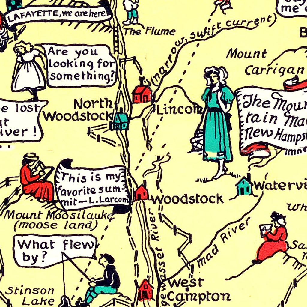Vintage Map of New Hampshire 1926