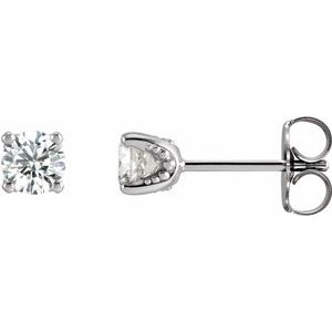 14K White Gold 1/3 CTW Lab-Grown Diamond Stud Earrings