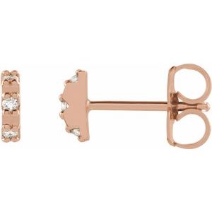 14K Rose Gold .04 CTW Natural Diamond Earrings