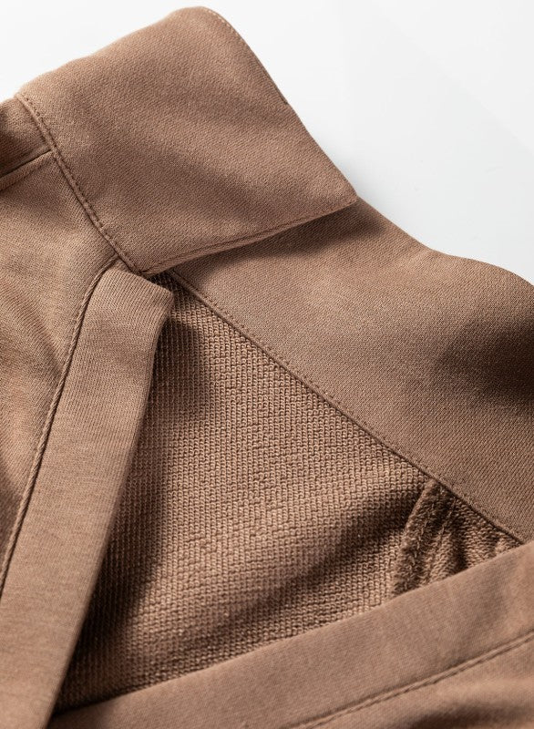 Solid V-Neck Pullover and Drawstring Sweatpants Se