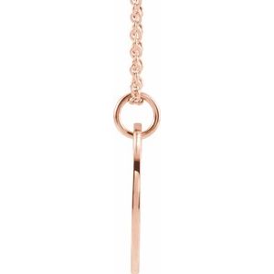 14K Rose Gold Sagittarius Zodiac Disc 16-18" Necklace – image 3