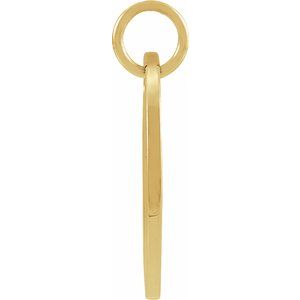 14K Yellow Gold 16.5 mm Aries Zodiac Disc Charm/Pendant – image 3