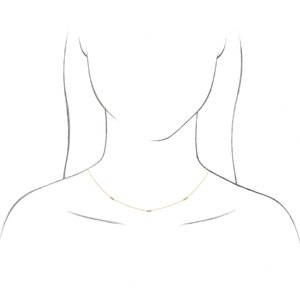 14K Rose Gold 1/5 CTW Natural Diamond 3-Station 24" Necklace