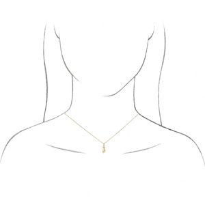 14K Rose Gold .05 CTW Natural Diamond Hand of Buddha Pendant