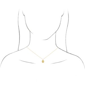 Sterling Silver Engravable .005 CT Natural Diamond 16-18" Necklace