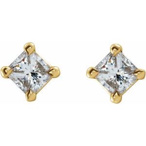 14K Yellow Gold 1/3 CTW Natural Diamond Earrings – image 2