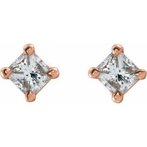 14K Rose Gold 1/3 CTW Natural Diamond Earrings – image 2