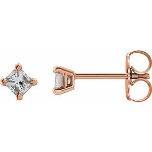 14K Rose Gold 1/2 CTW Natural Diamond Earrings