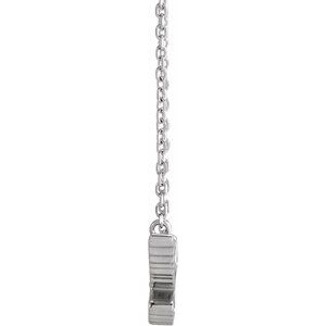 Platinum .05 CTW Natural Diamond Petite Holy Spirit 16" Necklace