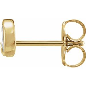 14K Yellow Gold 1/10 CTW Natural Diamond Right Earring – image 2