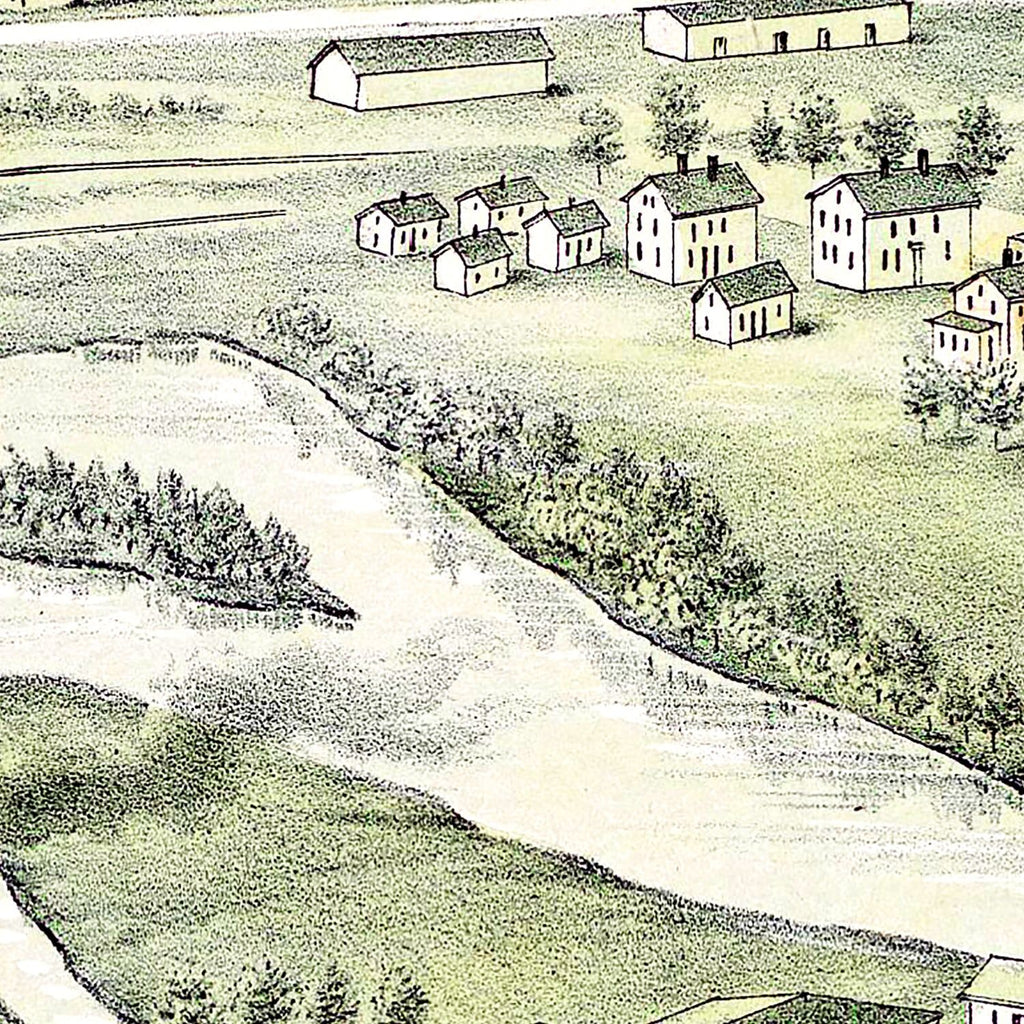 Vintage Map of Readville, Massachusetts 1893