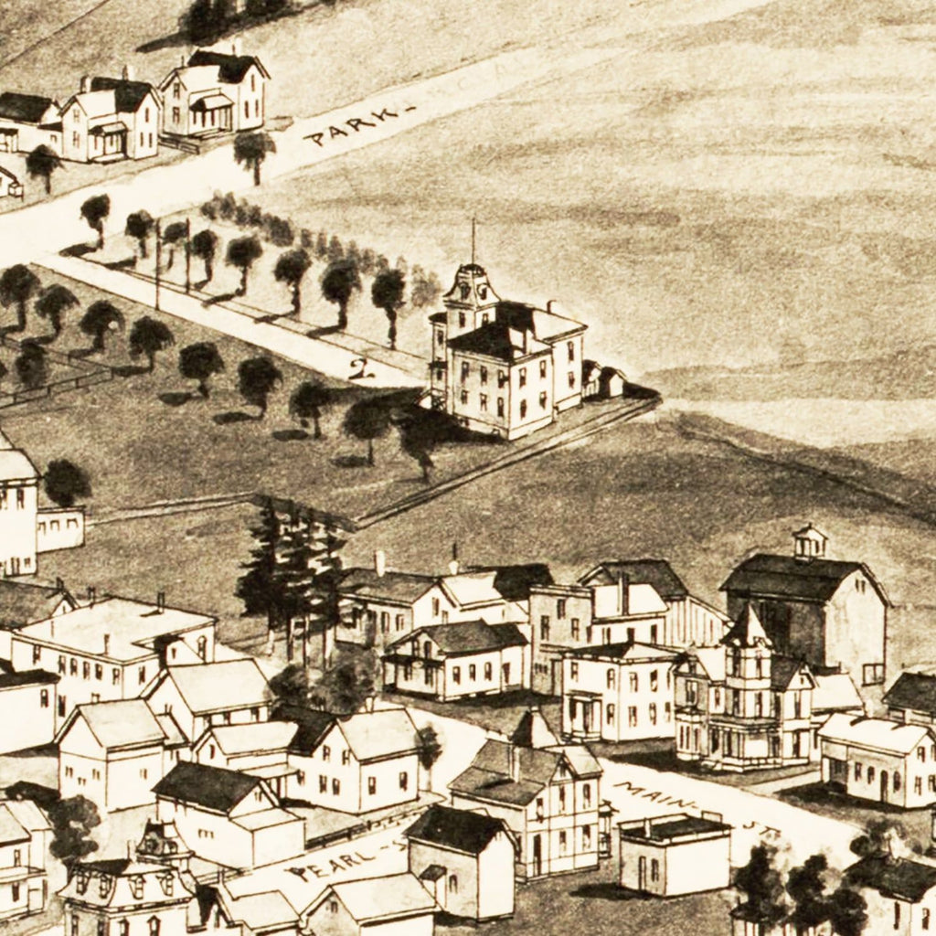 Vintage Map of Enosburg Falls, Vermont 1892