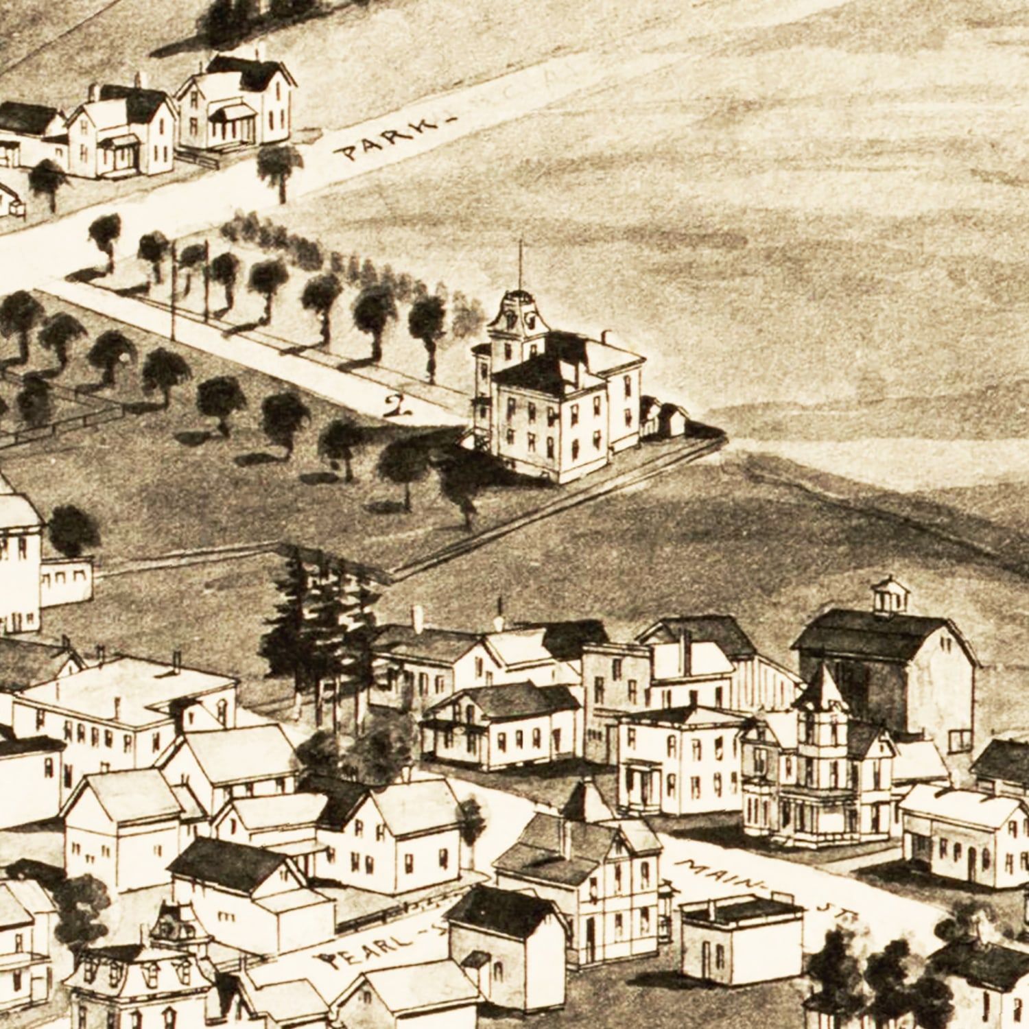 Vintage Map of Enosburg Falls, Vermont 1892