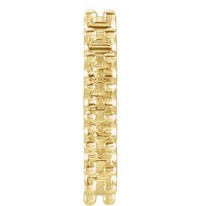 14K Yellow Gold 1.3 mm Round 8 mm Hoop Earring Mounting