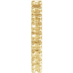 14K Yellow Gold 1.3 mm Round 13.64 mm Hoop Earring Mounting